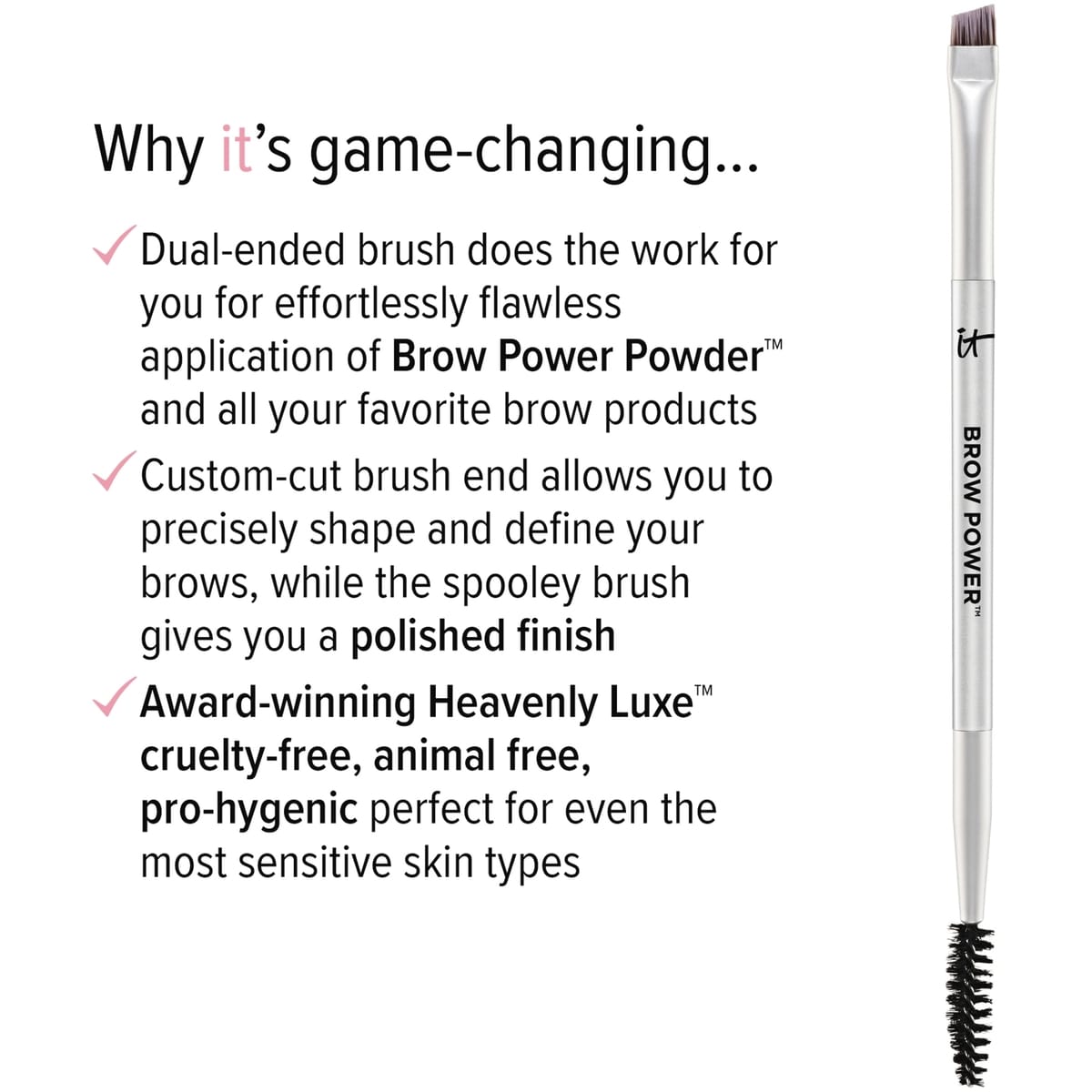 Brow Brush and Spoolie, Heavenly Luxe™ Brow Power™  #21