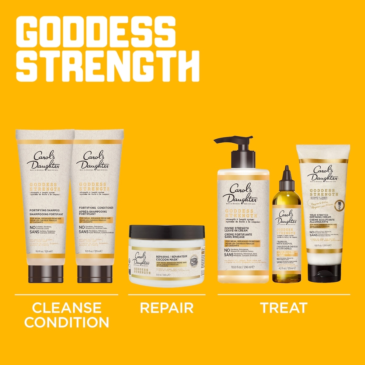 Goddess Strength Huile pour Cheveux Bouclés et Cuir Chevelu