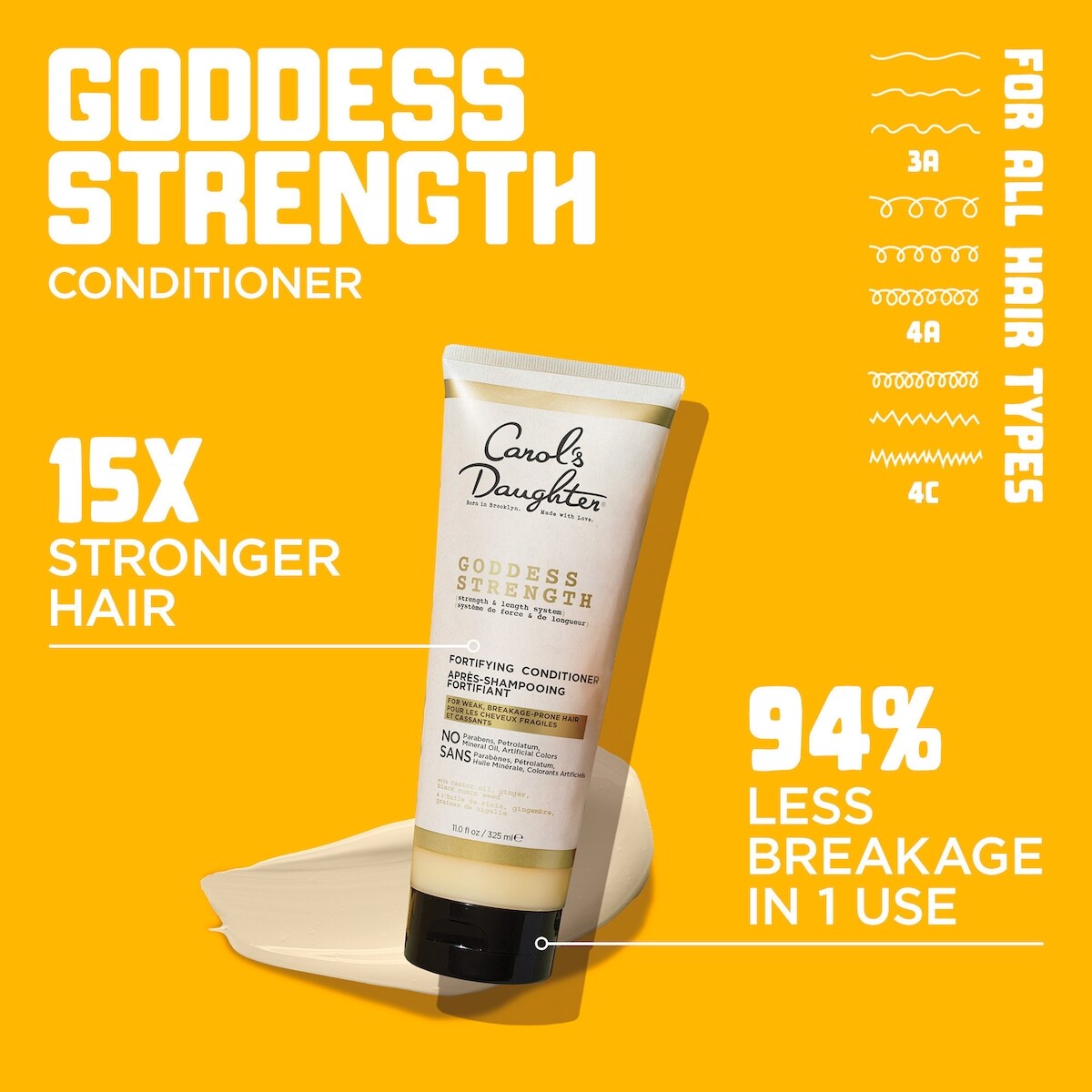 Goddess Strength Revitalisant Fortifiant pour Cheveux Bouclés