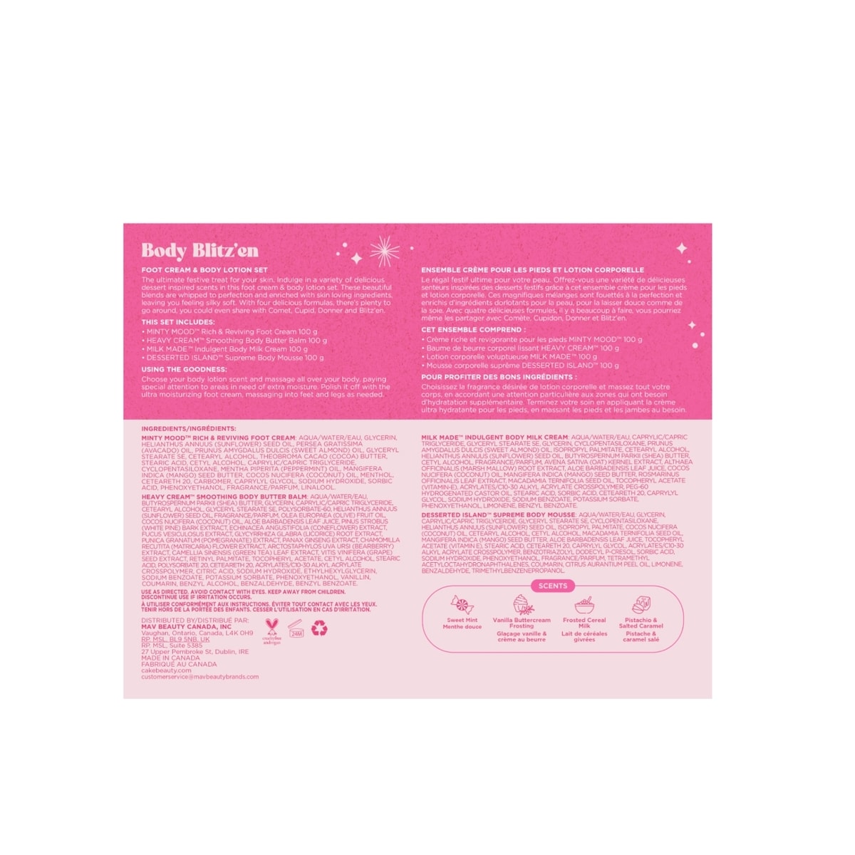 Body Blitz'en Body Lotion & Foot Cream Set