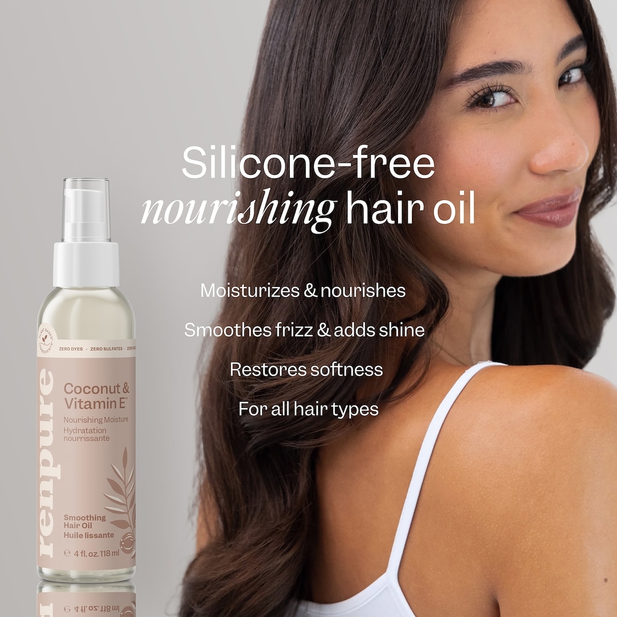 Coconut & Vitamin E Nourishing Moisture Smoothing Hair Oil