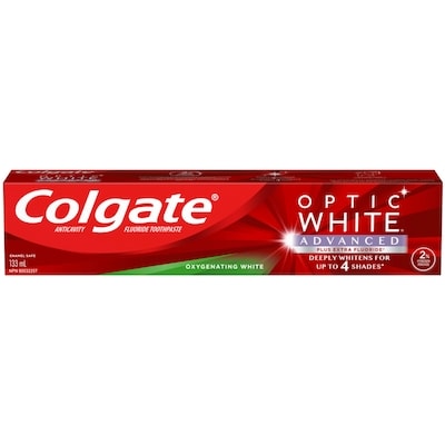 Optic White Advanced Teeth Whitening Toothpaste, Oxygenating White