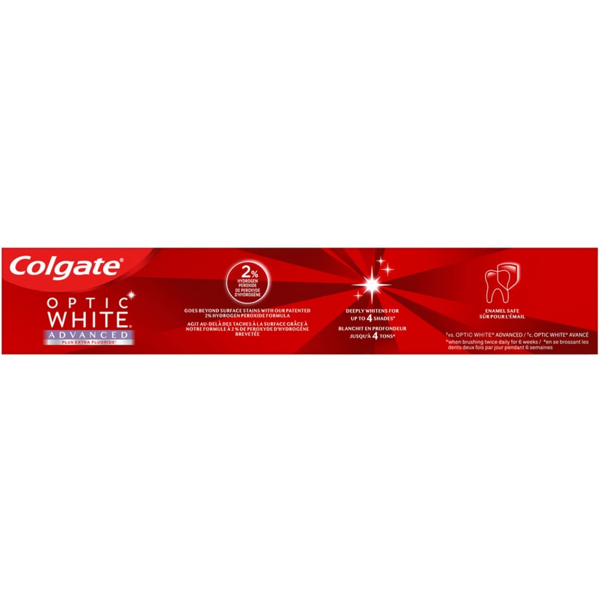 Dentifrice blanchissant Colgate Optic White Avancé Blanc oxygénant