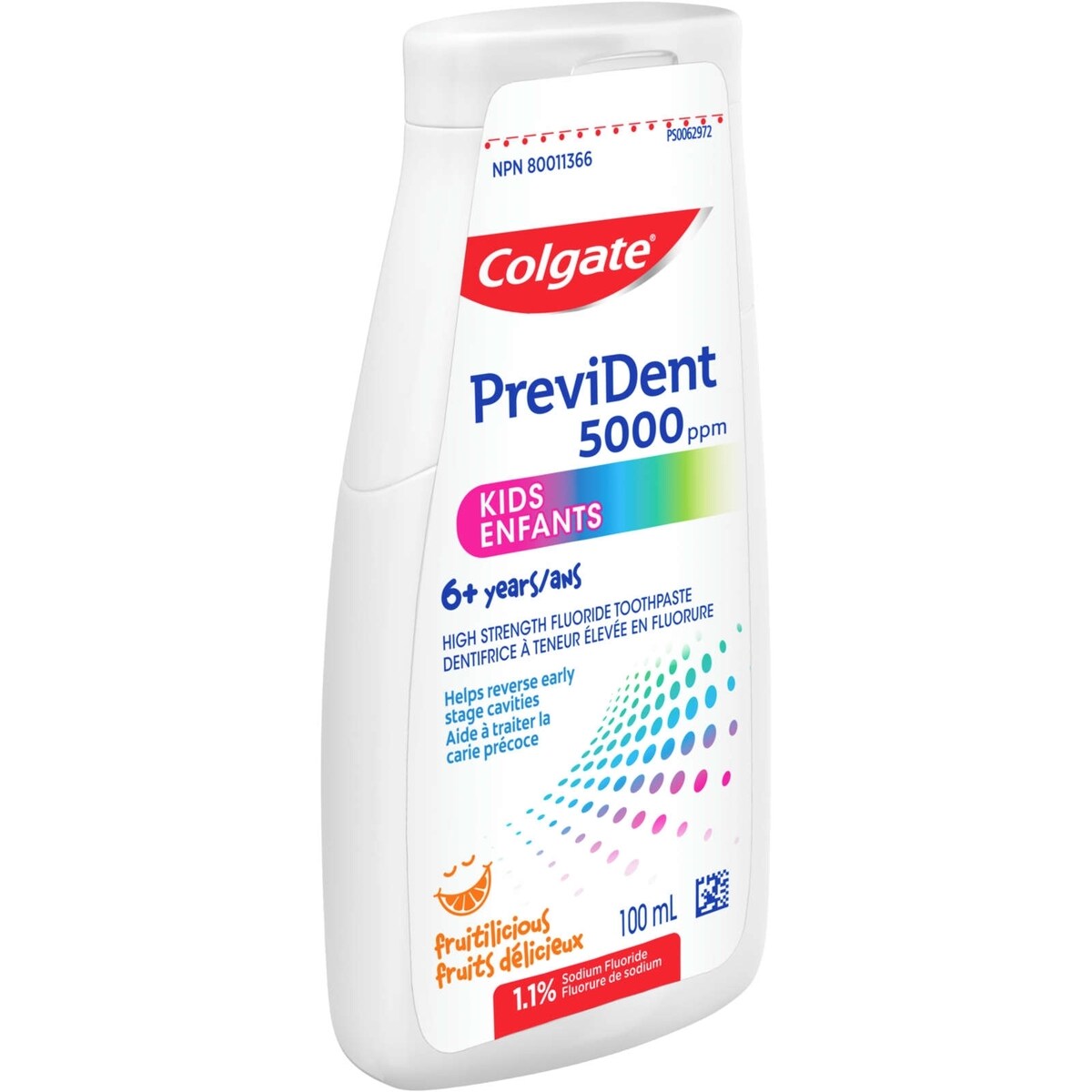 Colgate* PreviDent* Sensitive Toothpaste Mild Mint (1.1% Sodium Fluoride), 100 ml