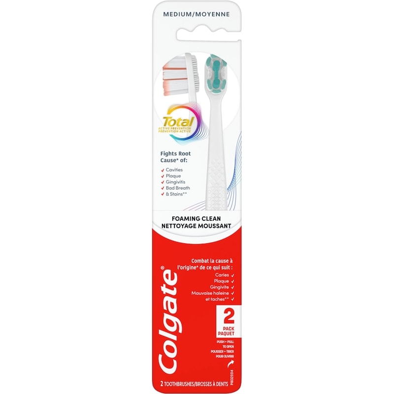 Total Active Prevention Foaming Clean Medium Toothbrush