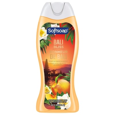 Bali Bliss Moisturizing Body Wash, Peach and Gardenia Scent