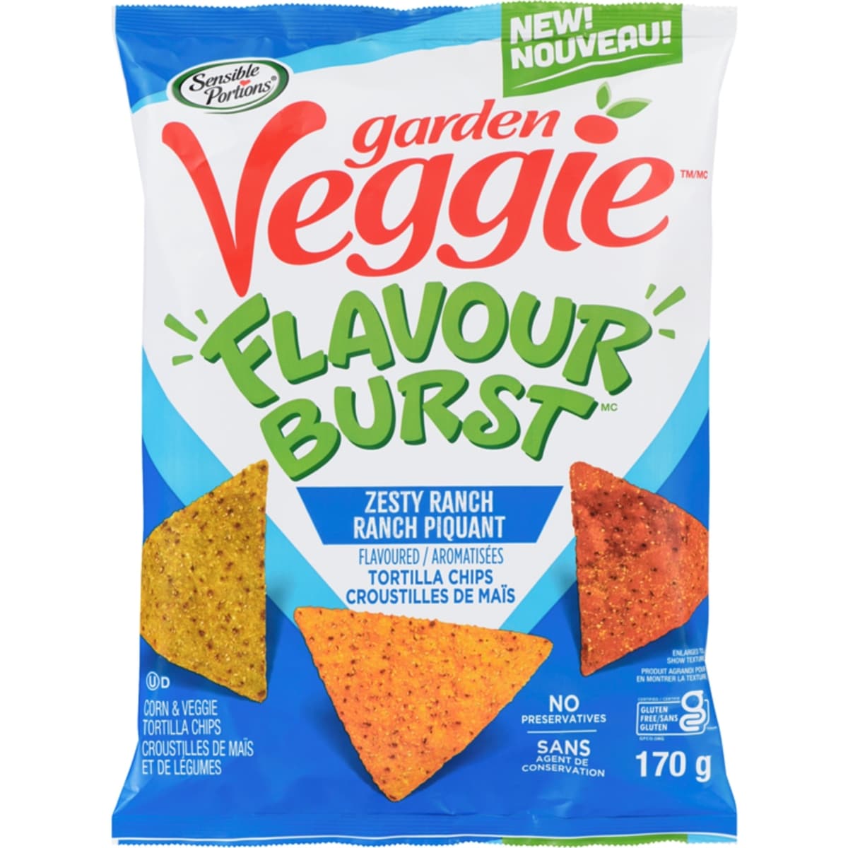 Garden veggie flavour burst ranch piquant