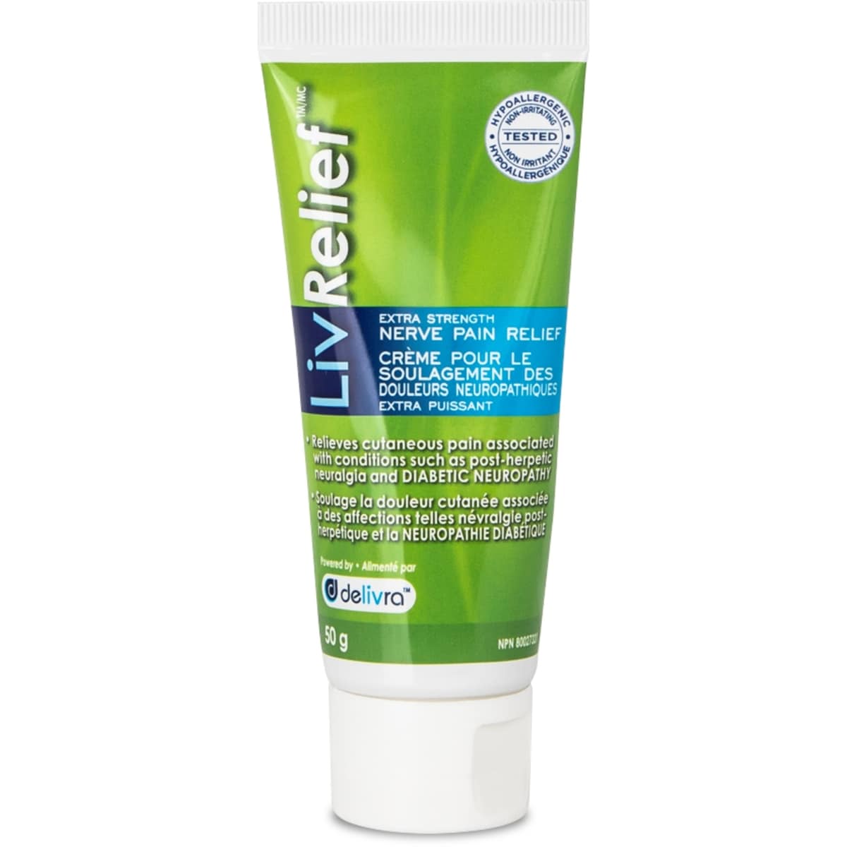 Crème De Soulagement De La Douleur Nerveuse Extra Forte Livrelief