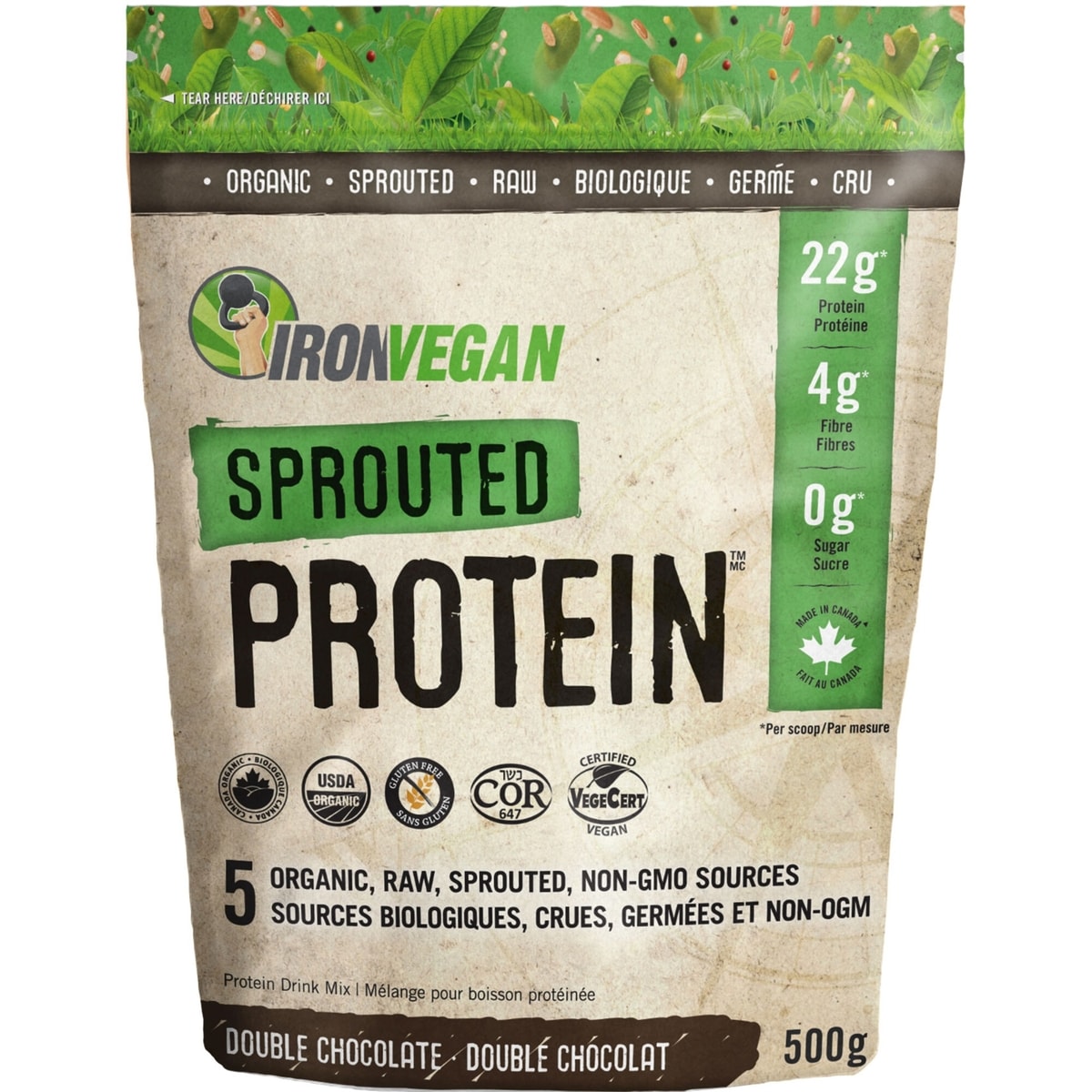 IRON VEGN SPROUTED PROT CHOCOL