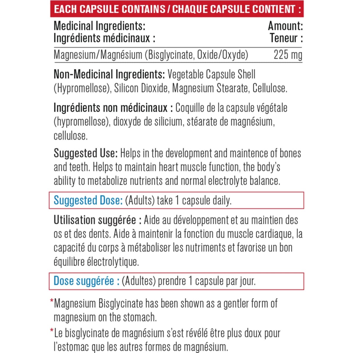Magnesium with Bisglycinate