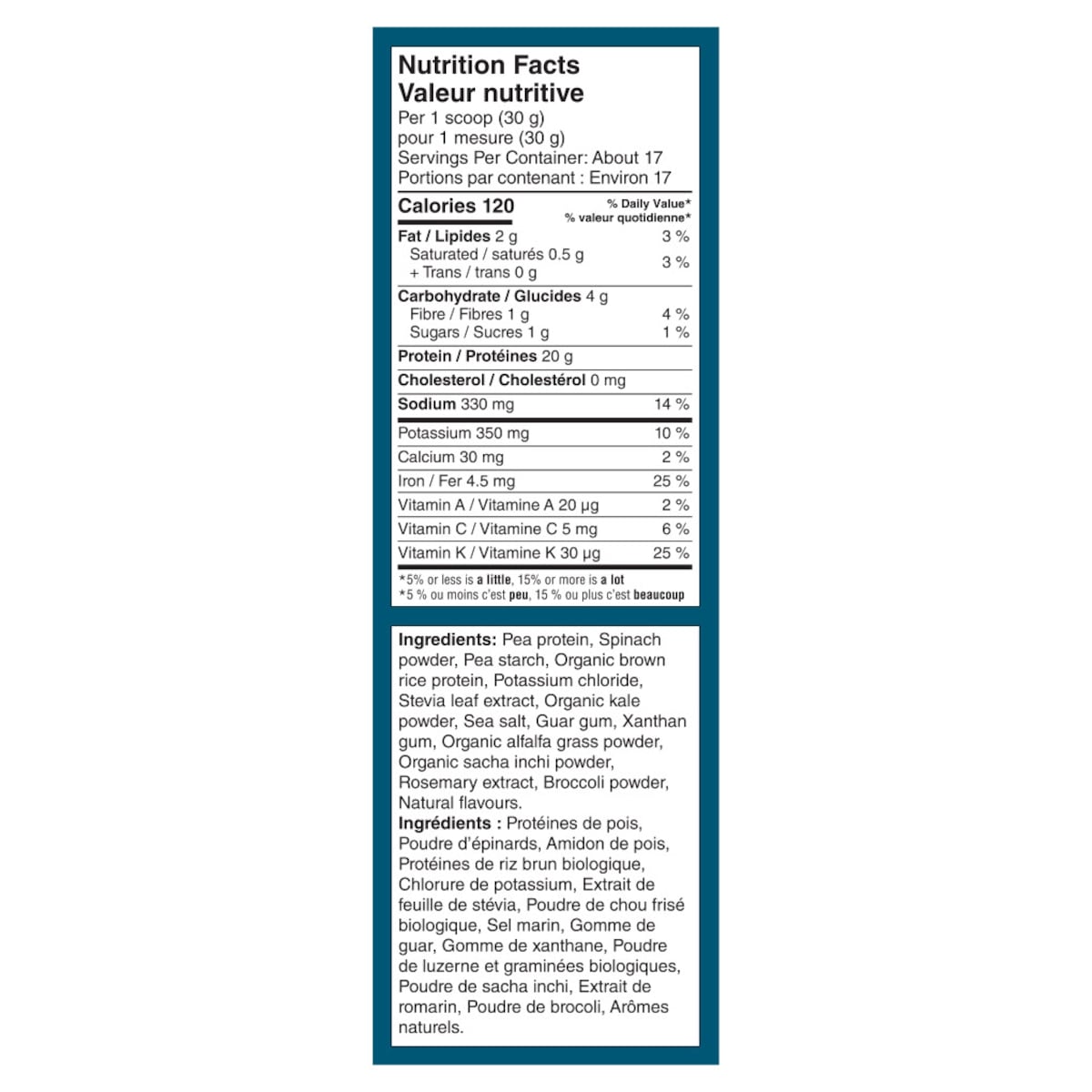 Protéines et légumes verts - Fleur de sel de caramel