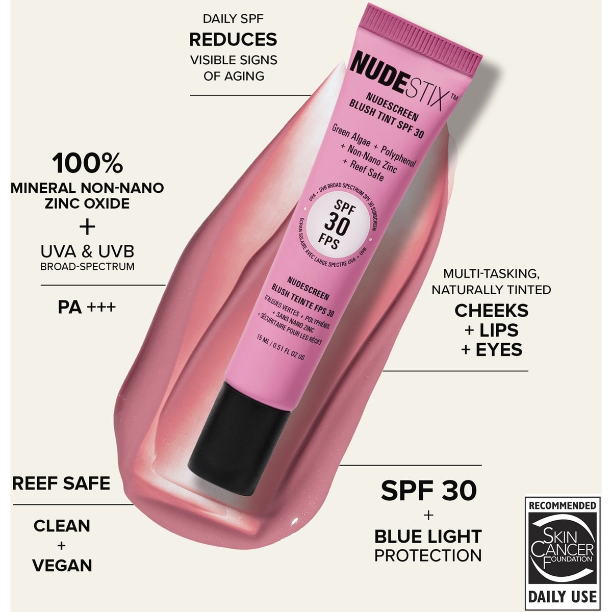 Nudescreen Blush Tint SPF 30