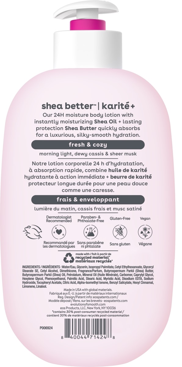 Shea Better 24H Moisture Body Lotion, Fresh & Cozy