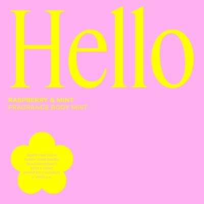 Hello Fragrance Body Mist in Raspberry & Mint 6