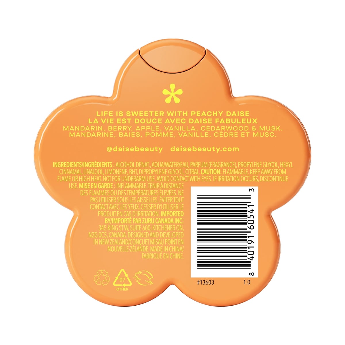 Peachy Fragrance Body Mist in Berry & Mandarin