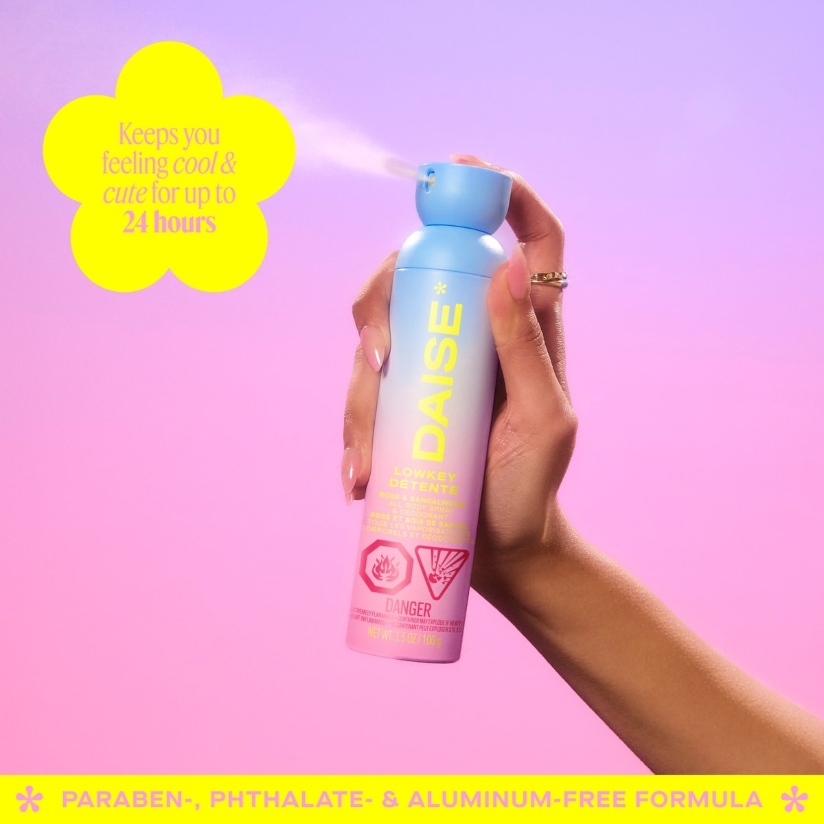 Lowkey All Body Spray & Deodorant in Rose & Sandalwood