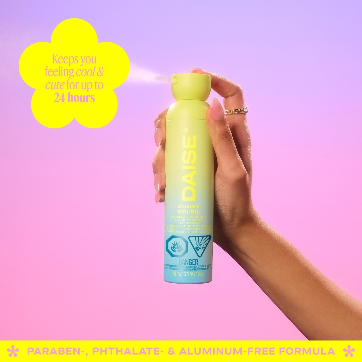 Sunny All Body Spray & Deodorant in Vanilla & Coconut