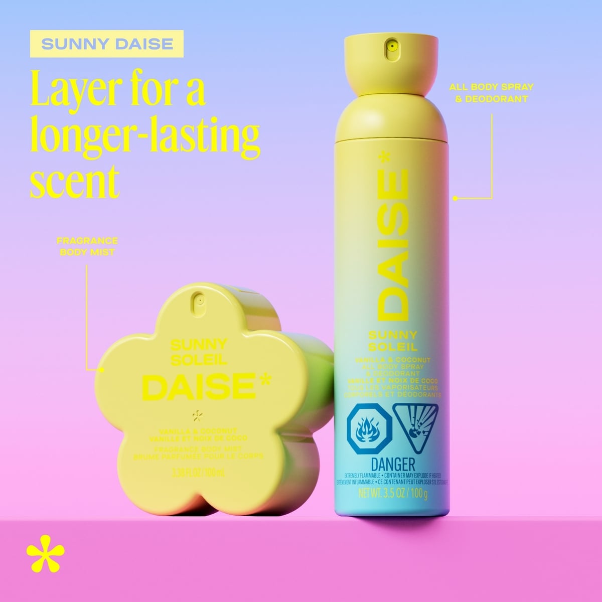 Sunny All Body Spray & Deodorant in Vanilla & Coconut