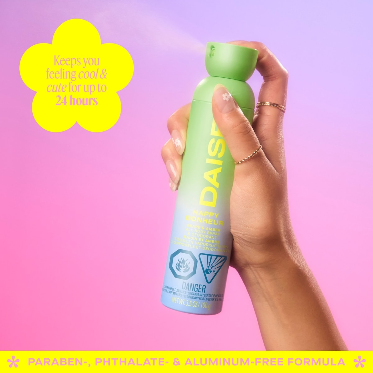 Happy All Body Spray & Deodorant in Grape & Amber