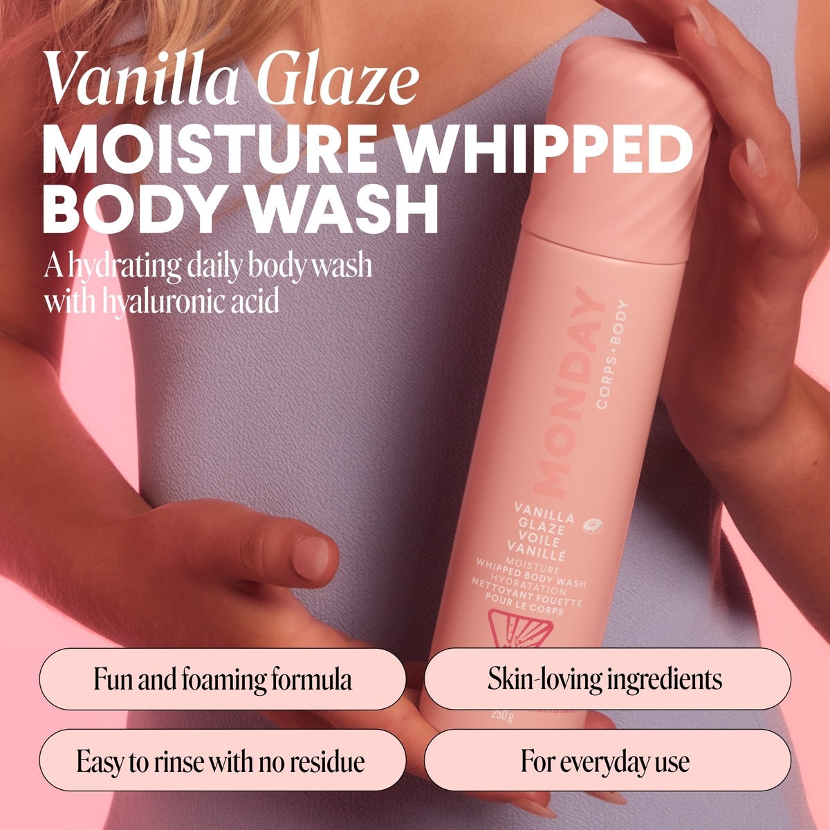 MOISTURE Whipped Body Wash in Vanilla Glaze