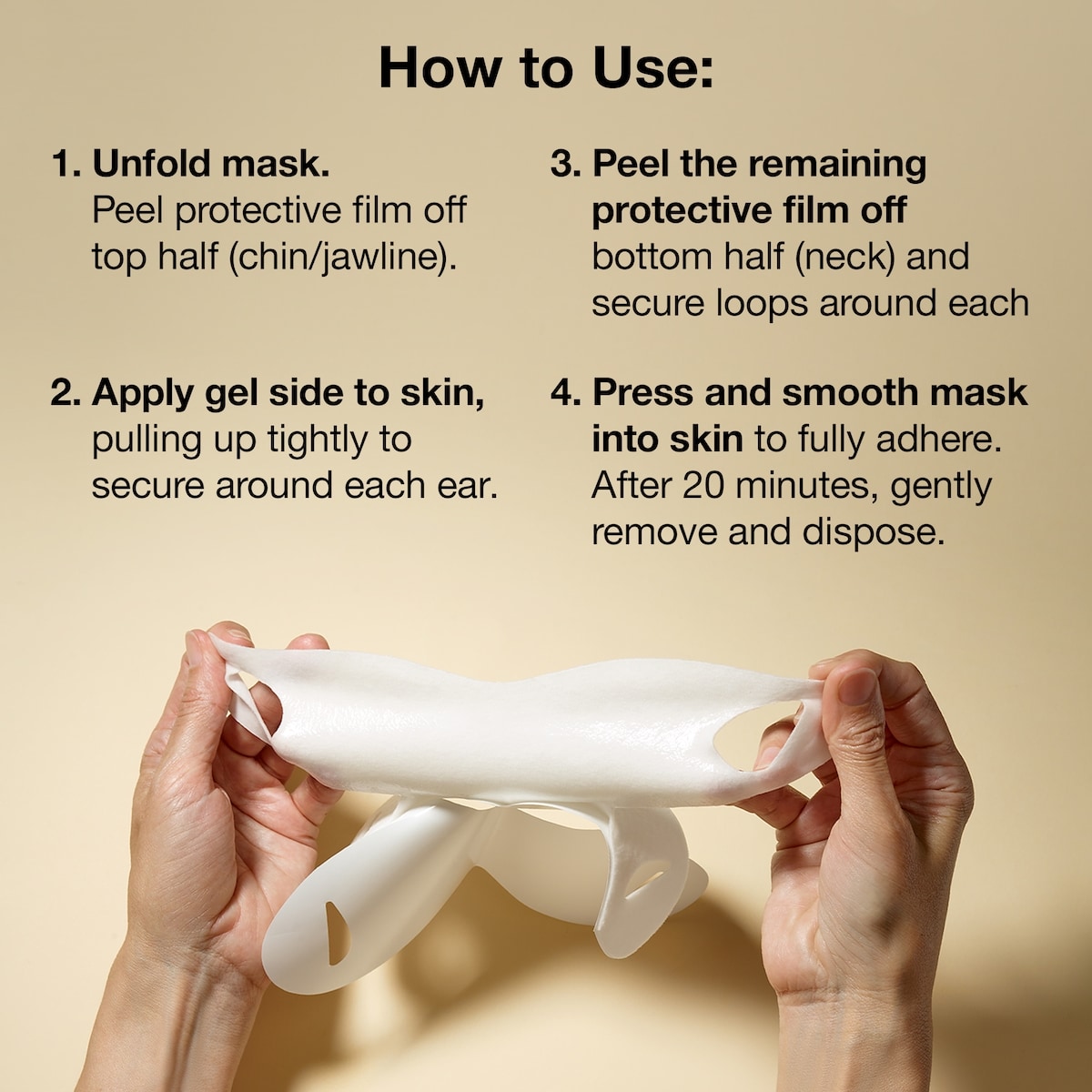 Masque Sculptant Pour Le Cou Et La Mâchoire