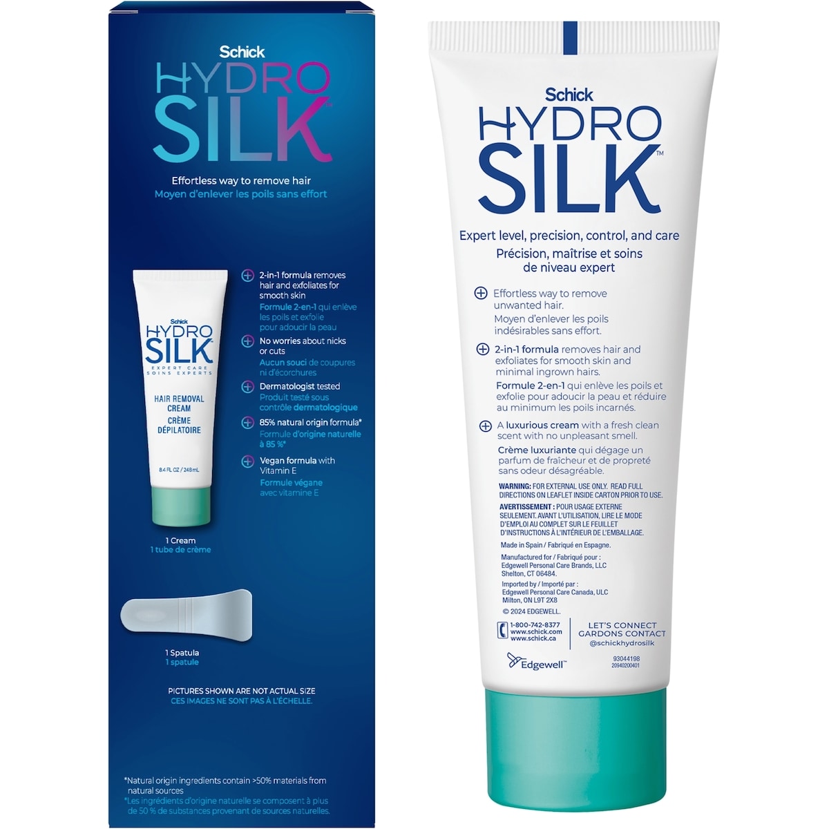 Crème dépilatoire 2-en-1 Hydro Silk®