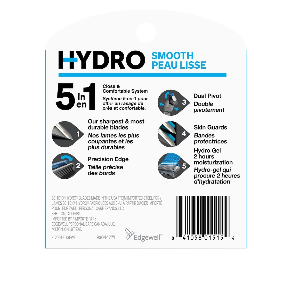 Cartouches de lames Schick Hydro Skin Comfort pour peau sèche