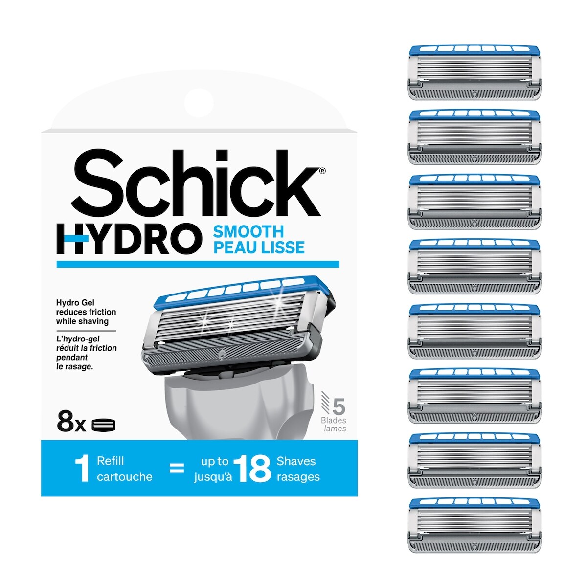 Cartouches de lames Schick Hydro Skin Comfort pour peau sèche