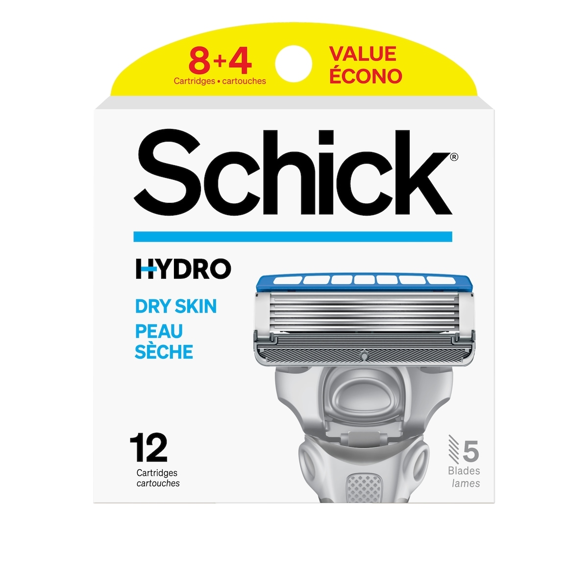 Cartouches de lames Schick Hydro Skin Comfort pour peau sèche
