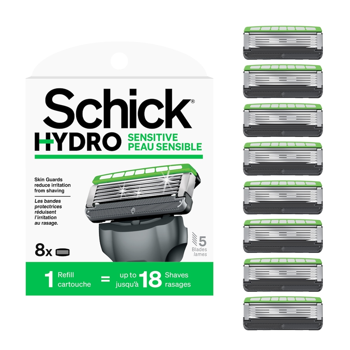 Schick Hydro Skin Comfort Sensitive Skin Men’s Razor Refills