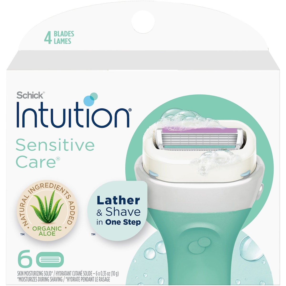 Intuition Naturals Sensitive Care Womens Razor Refills with Vitamin E & Aloe
