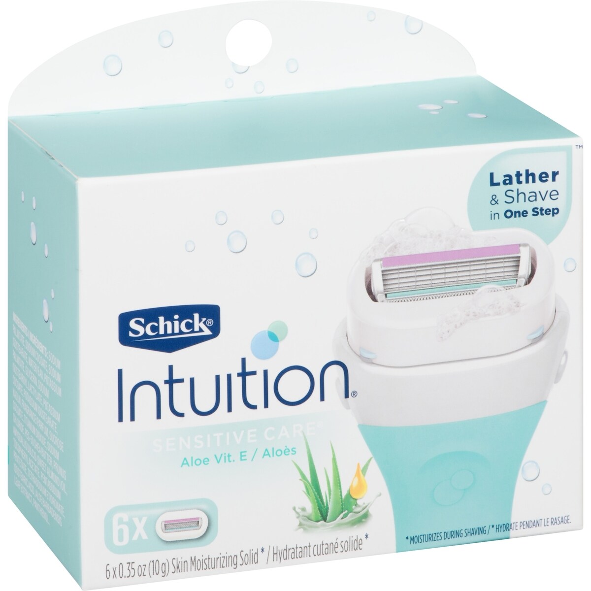 Intuition Naturals Sensitive Care Womens Razor Refills with Vitamin E & Aloe