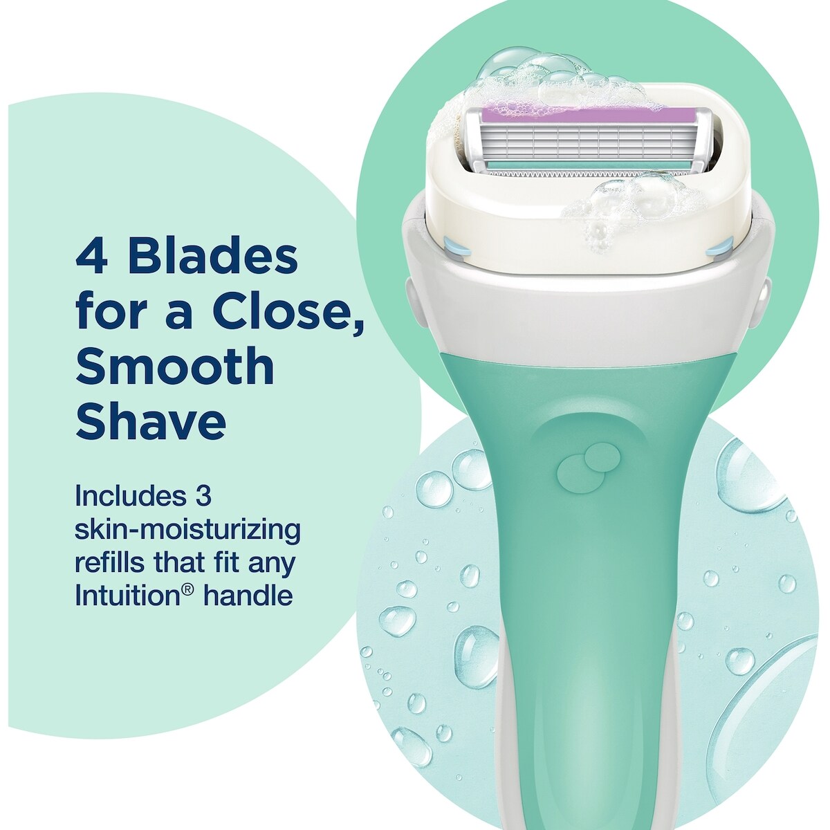 Intuition Naturals Sensitive Care Womens Razor Refills with Vitamin E & Aloe