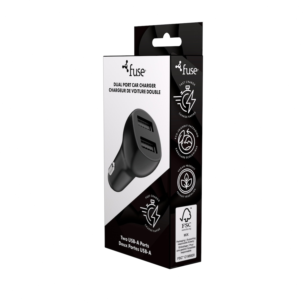 Amp Vehicle Charger 3.1 Black