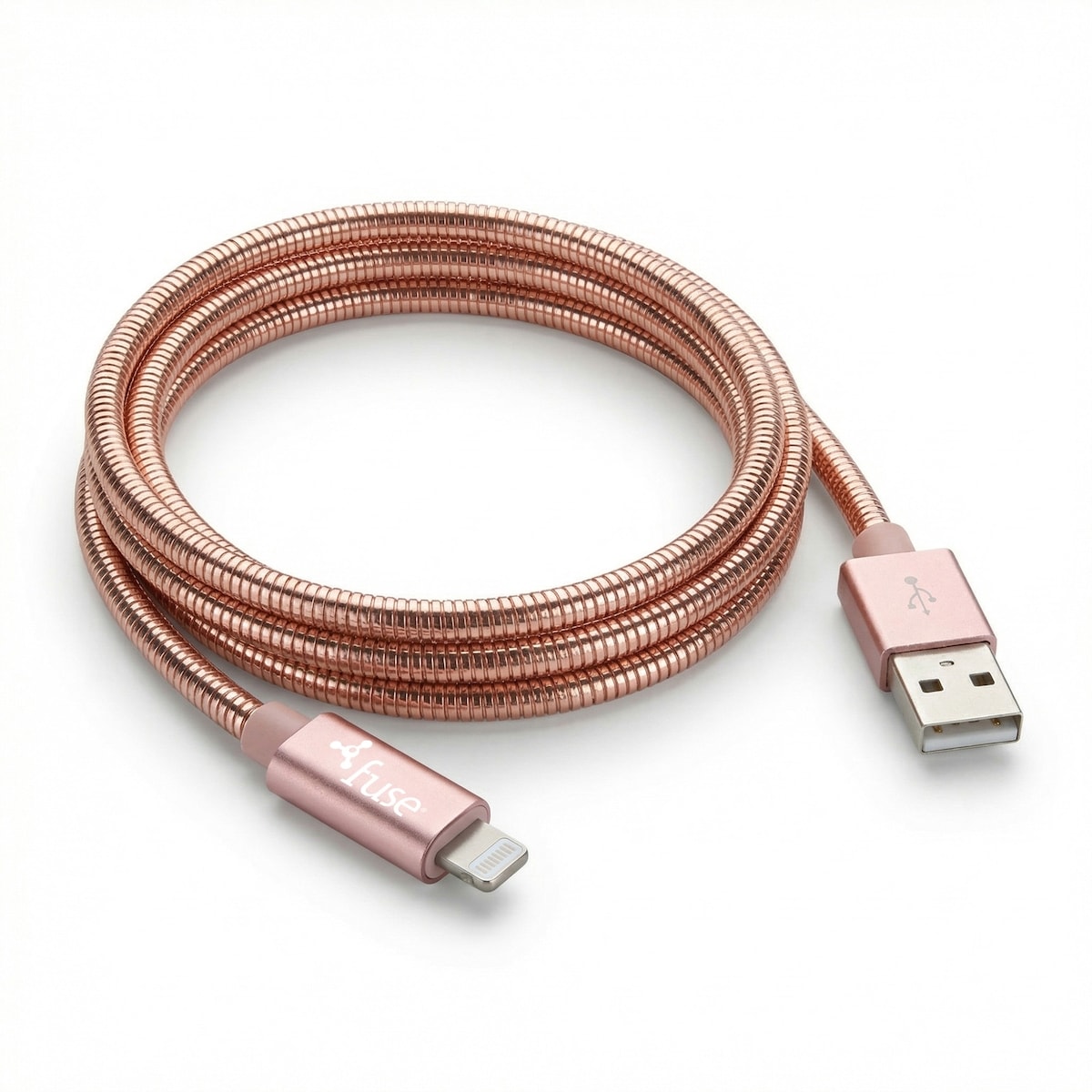 3Ft Metal Lightning Rose Gold