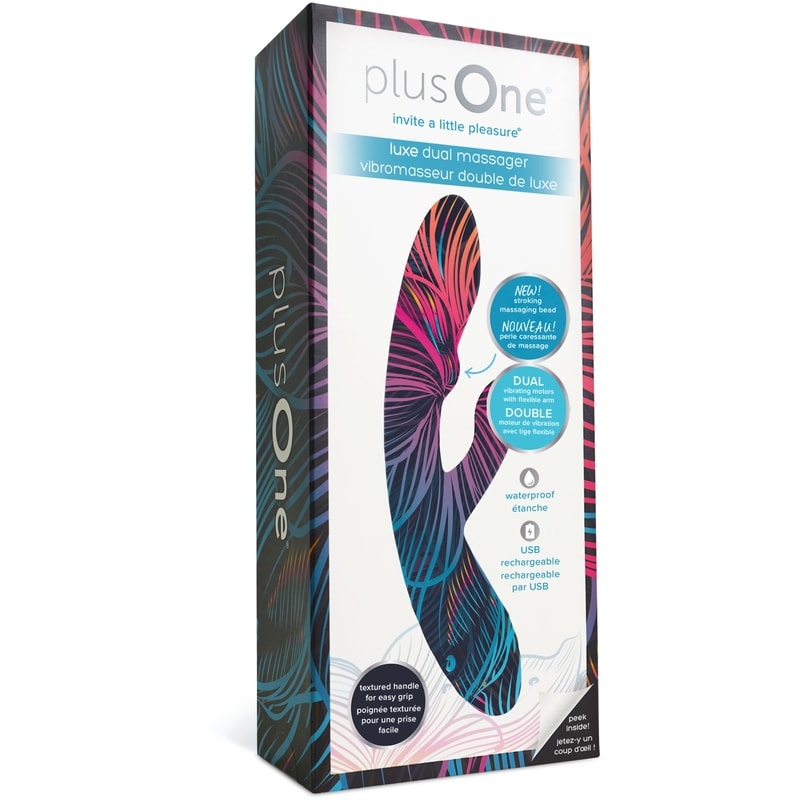 plusone dual rabbit vibrator for women plusOne Dual Rabbit Vibrator Personal Massager
