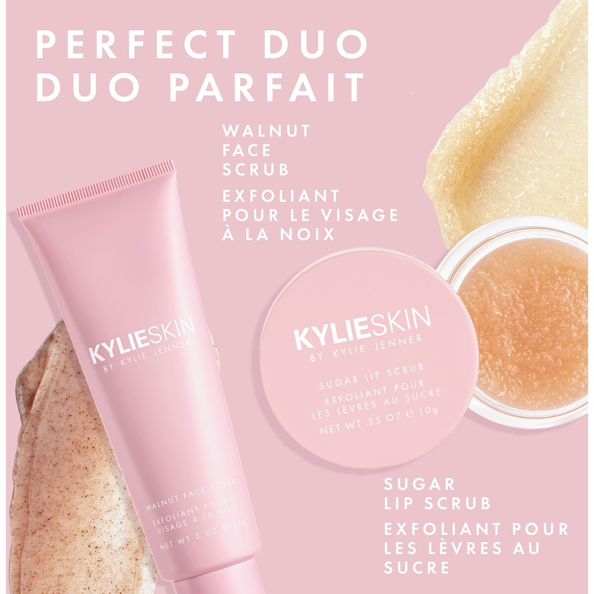 Exfoliant pour le visage à la noix, exfoliation en douceur, teint éclatant