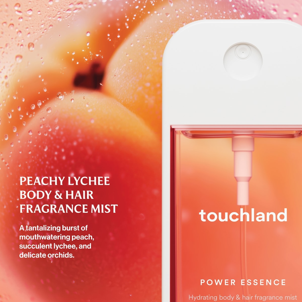 Power Essence Body & Hair Fragrance Mist Peachy Lychee