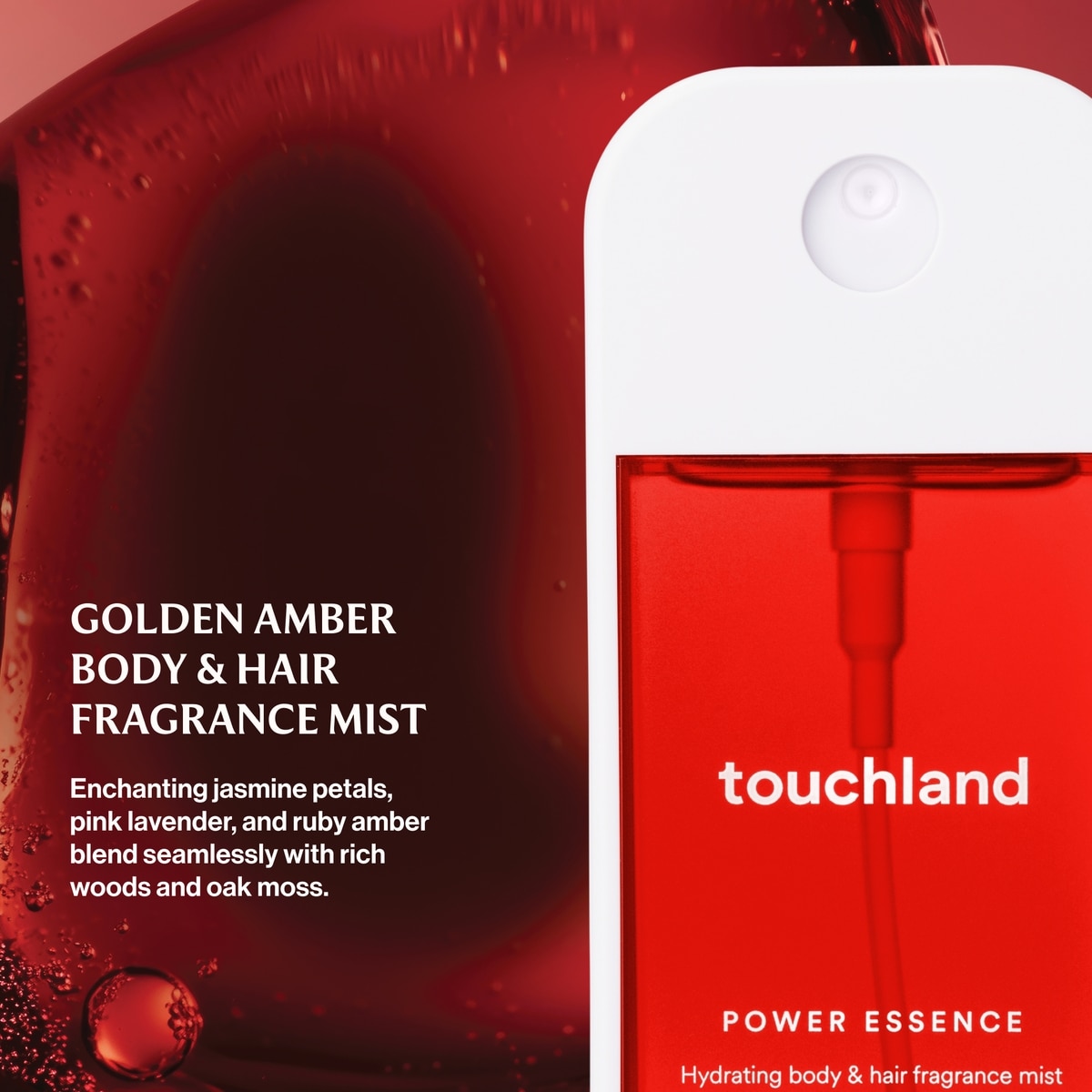 Power Essence Body & Hair Fragrance Mist Golden Amber