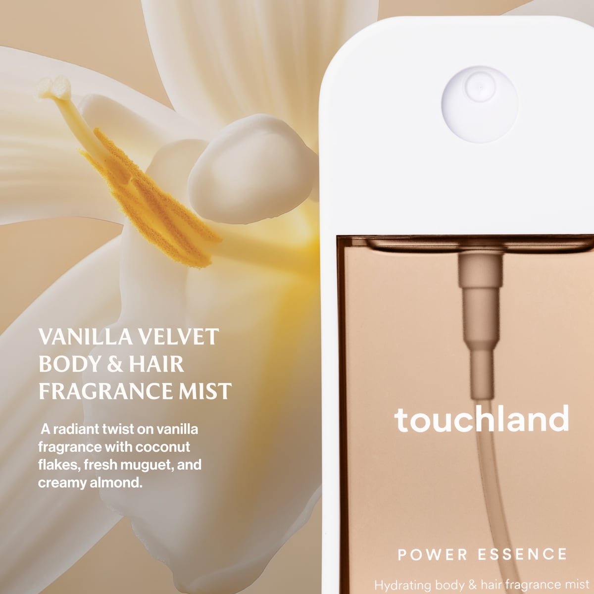 Power Essence Body & Hair Fragrance Mist Vanilla Velvet