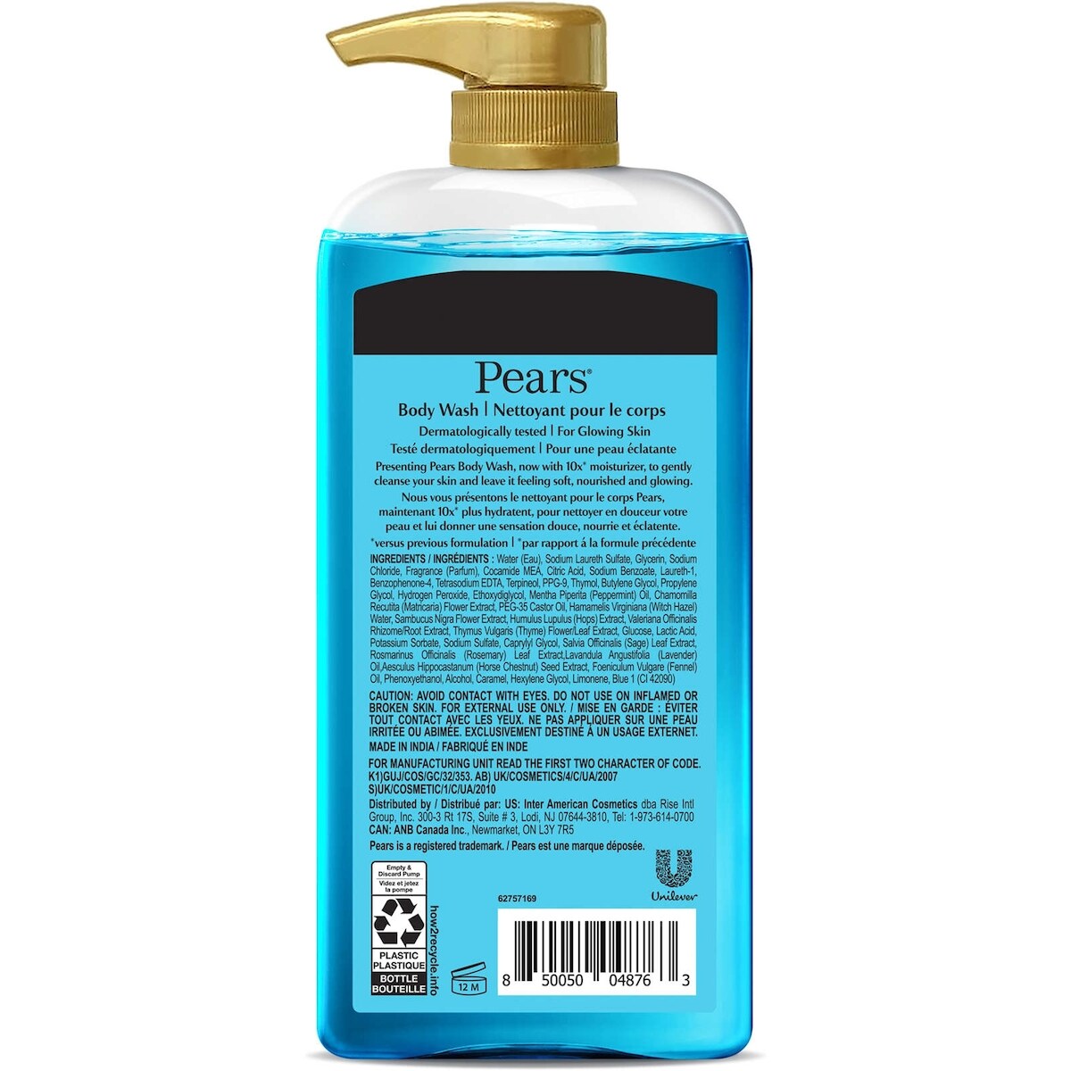 PEARS GEL DOUCHE DE MENTHE