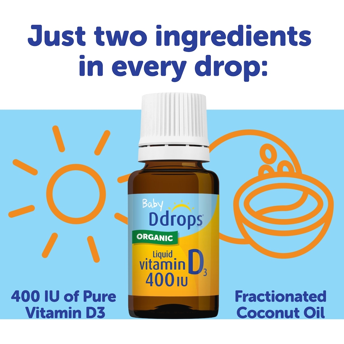 Ddrops Baby Ddrops 400 IU Vitamin D3, 90 drops | Shoppers Drug Mart