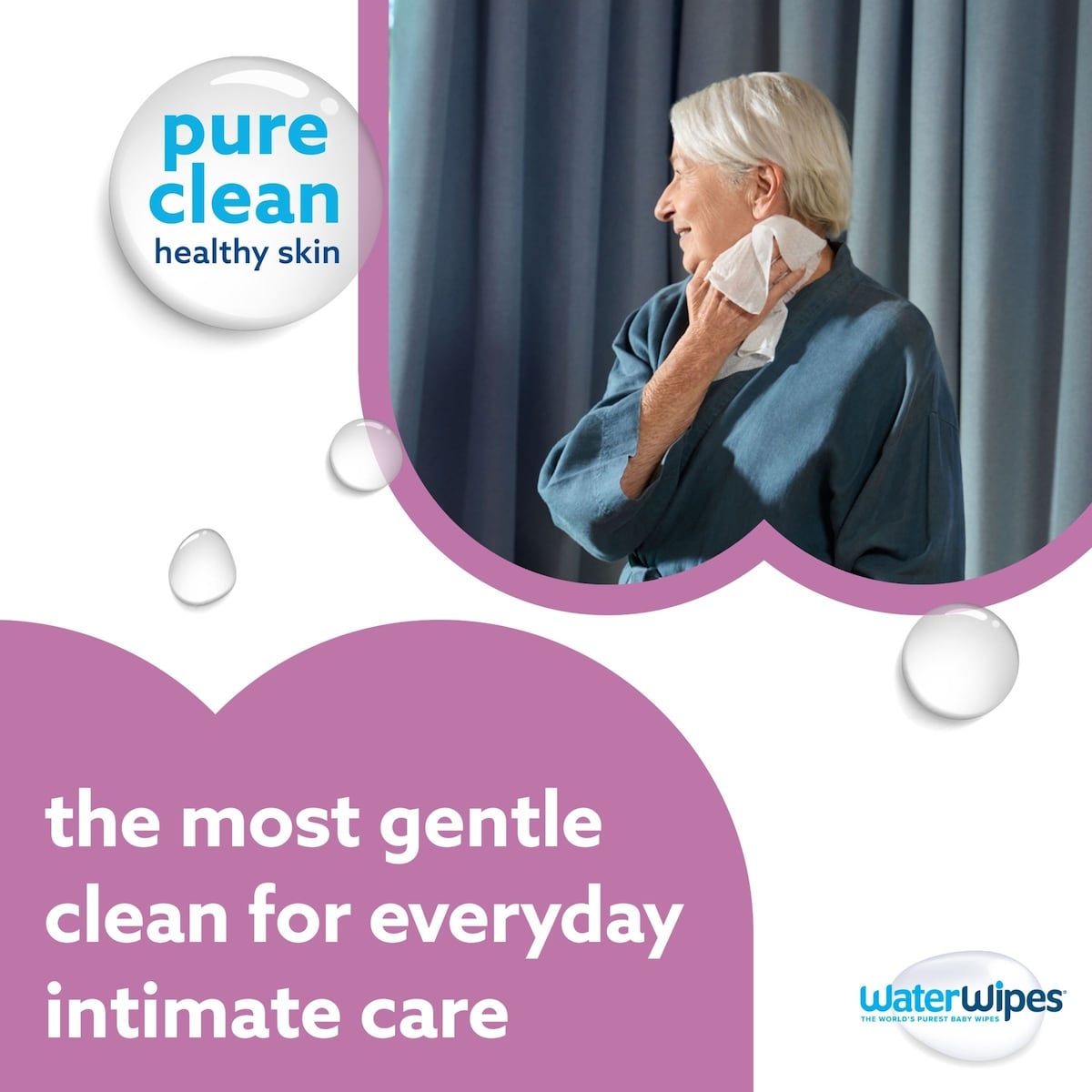 Sensitive+ Body & Intimate Wipes, 3-In-1 Cleans, Cares, Protects, 99.9% Water, Unscented & Hypoallergenic Hygiene Wet Wipes, 90 Count (3 Packs)