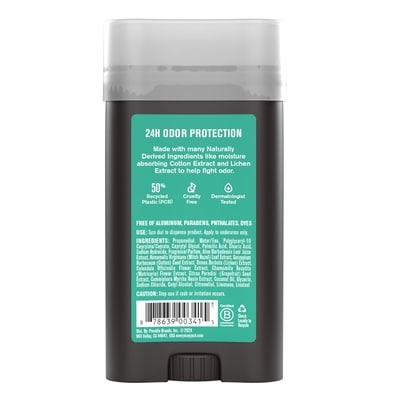 Sel de mer et agrumes Déodorant sans aluminium pour hommes, d'origine naturelle 2