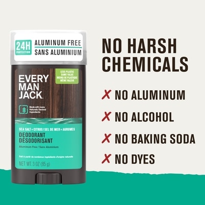 Sel de mer et agrumes Déodorant sans aluminium pour hommes, d'origine naturelle 7