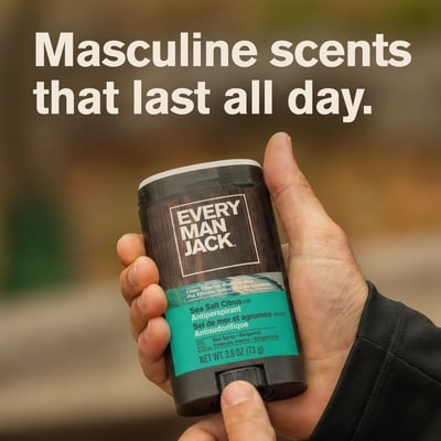 Men’s Sea Salt Citrus Antiperspirant Deodorant - Stay Fresh with Antiperspirant Men’s Deodorant - Odor Crushing, Long Lasting, Plant-Based, and No Harsh Chemicals 3
