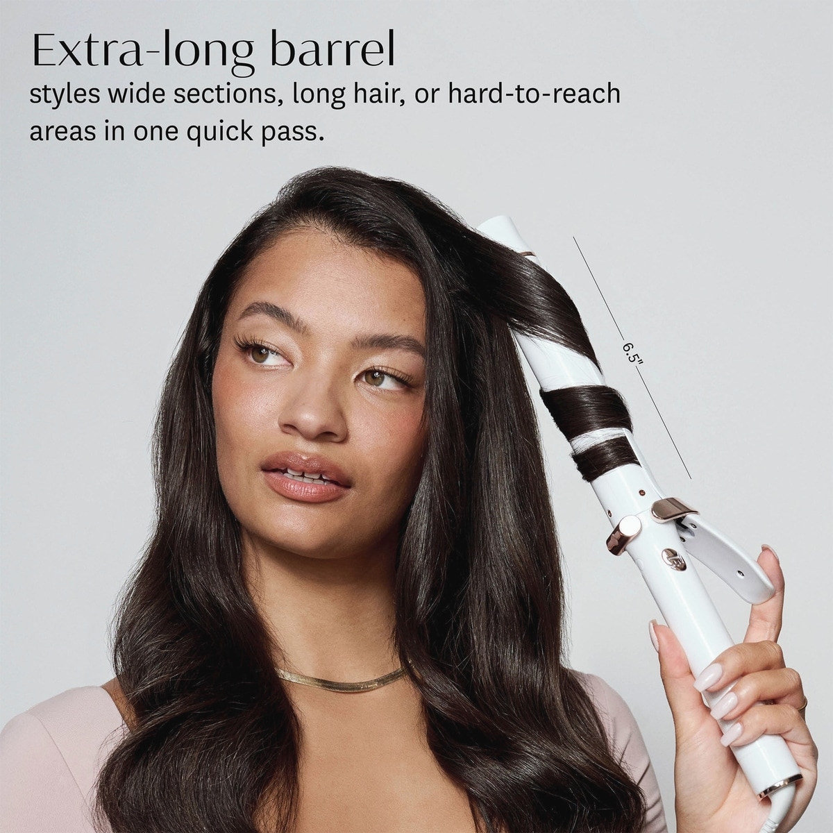 Fer à friser en céramique à cylindre extra-long de mm SinglePass Curl X