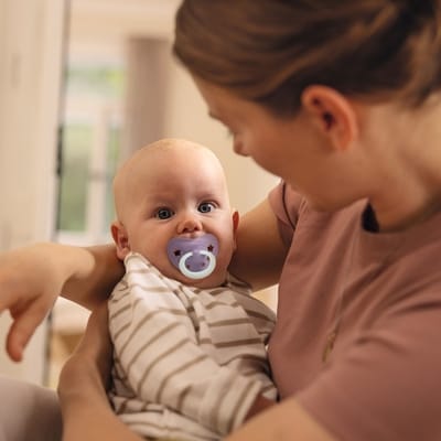 Sucettes de nuit pour bébé NUK First Choice classique, 6 à 18 mois, bleu, 2 pièces 5