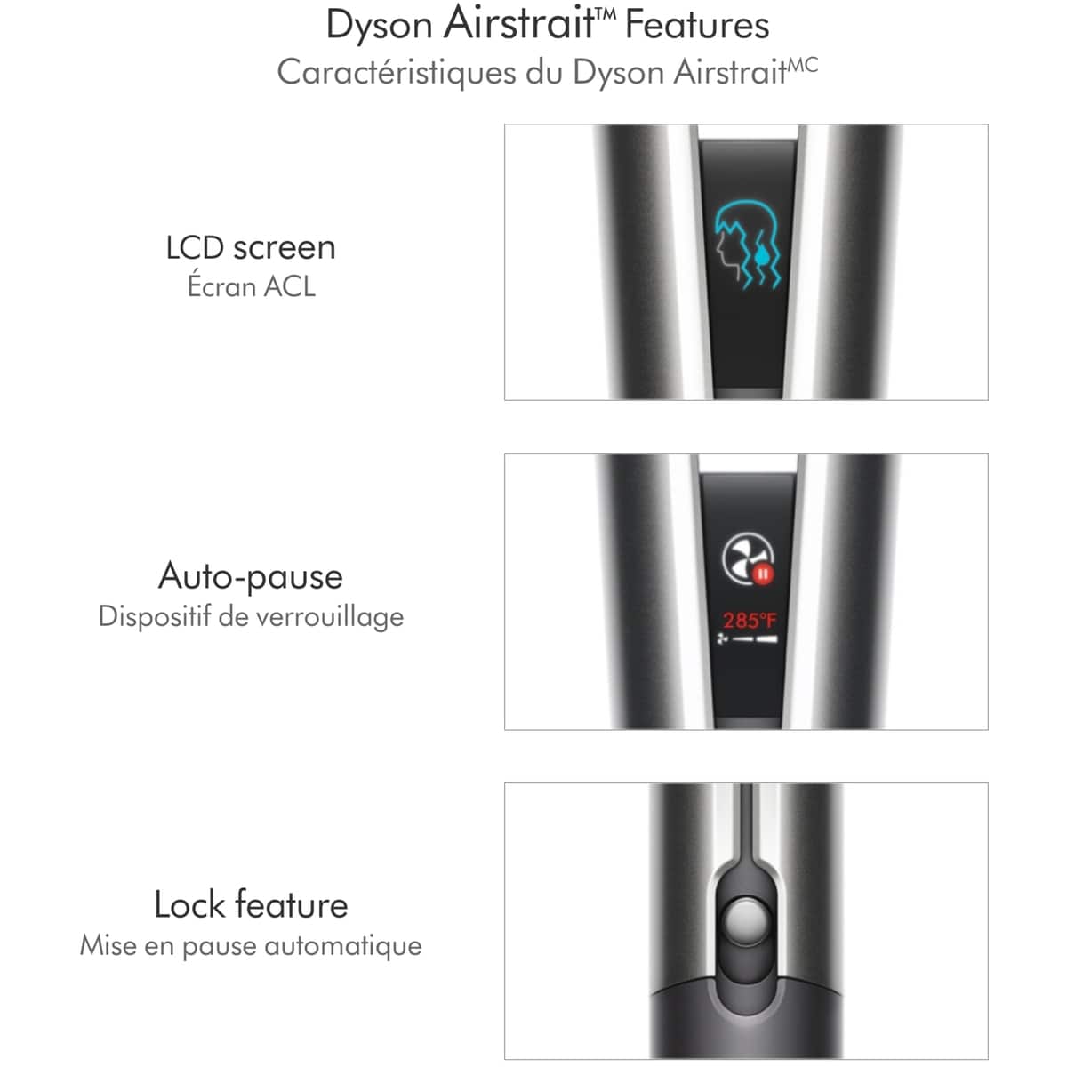 Dyson Airstrait™ Straightener Bright Nickel/Rich Copper