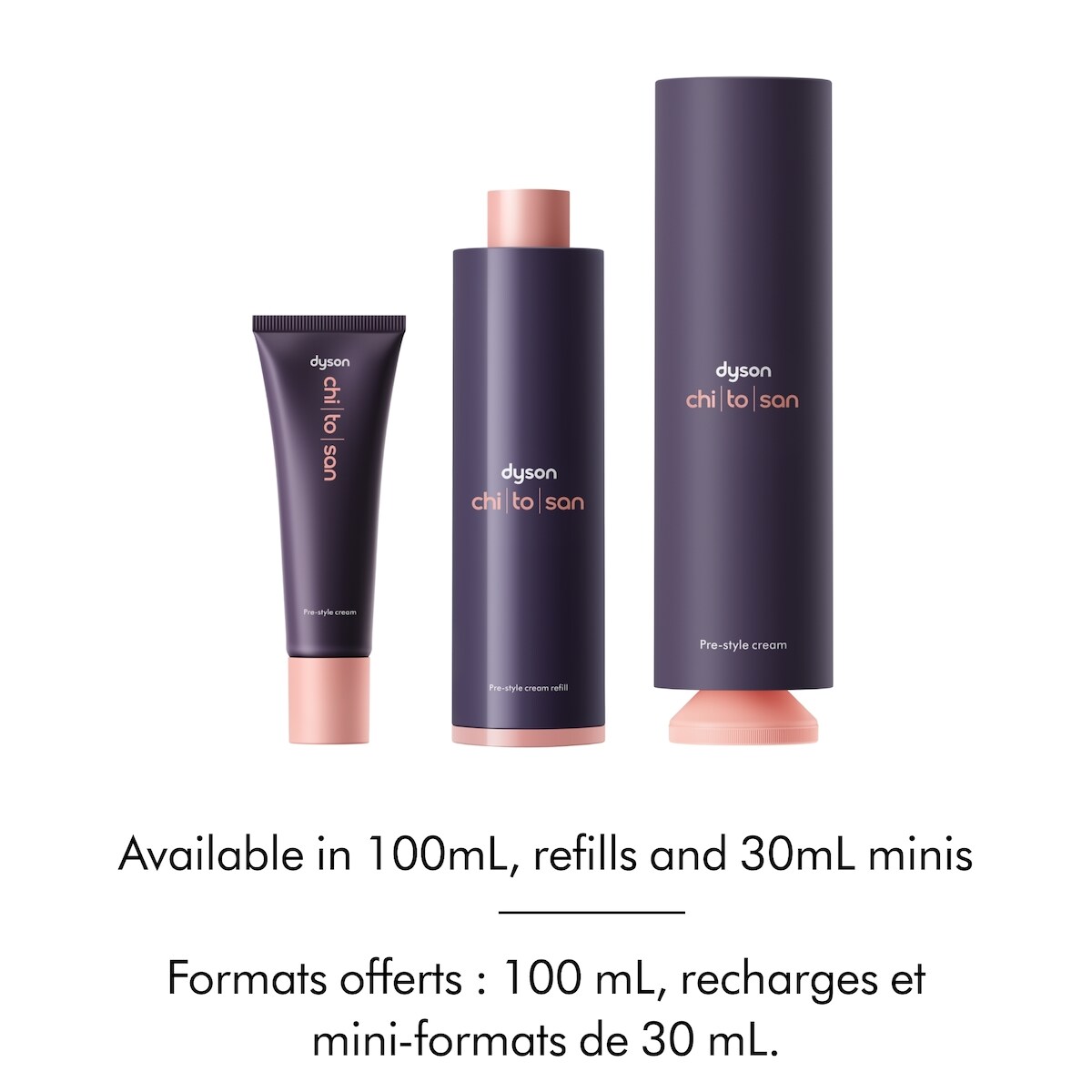 Dyson Chitosan™ Pre-style Cream Refill, Curly to coily rich conditioning (100ml)